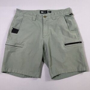 Barbell Apparel Covert Shorts Mens 30 Olive Green Cargo 9 Inseam Travel Outdoor